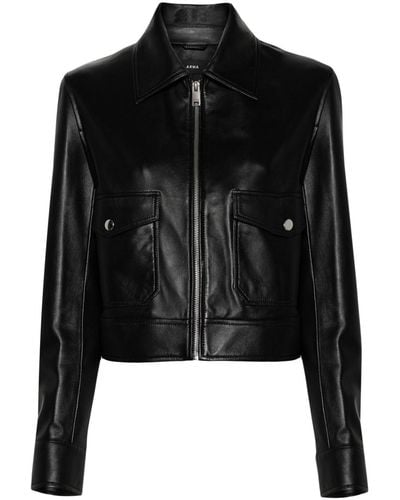 Arma Rio Leather Jacket - Black