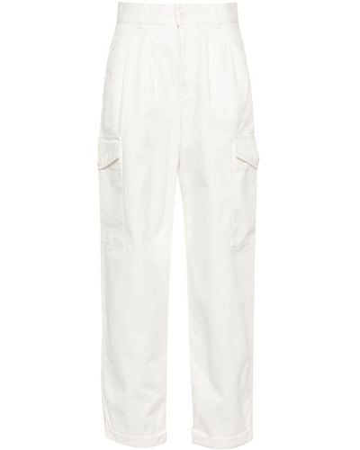 Carhartt Collins Cotton Cargo Trousers - White