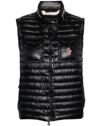 3 MONCLER GRENOBLE Gilet Gumiane à design matelassé - Noir