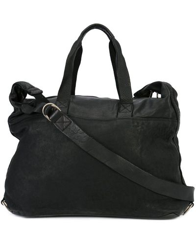 Guidi Large Crossbody Bag - Black
