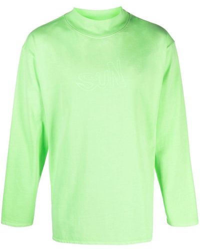ERL Sweater Met Print - Groen