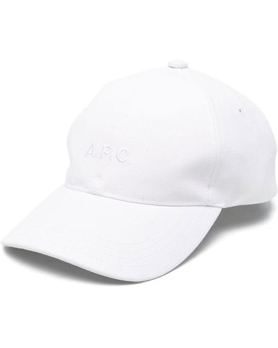 A.P.C. Cappello da baseball con ricamo - Bianco