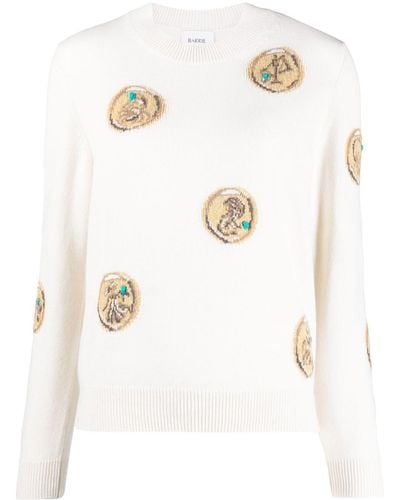 Barrie Zodiac Signs Sweater - White