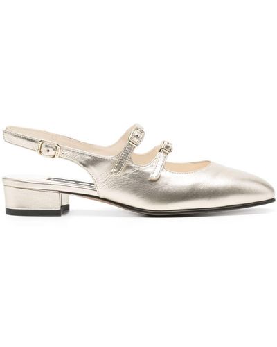 CAREL PARIS Peche 30mm Leather Court Shoes - White