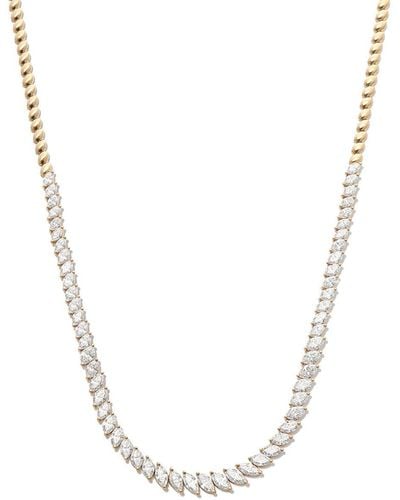 Anita Ko 18kt Yellow Gold Diamond Necklace - White