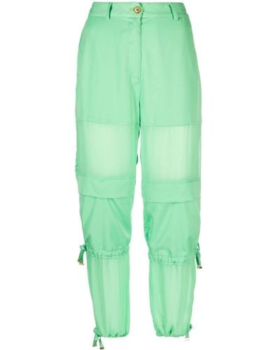 Pinko Pantalones cargo de talle alto - Verde