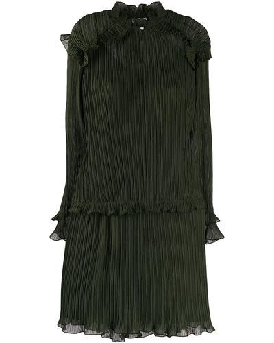 KENZO Pleated Short Dress - Green
