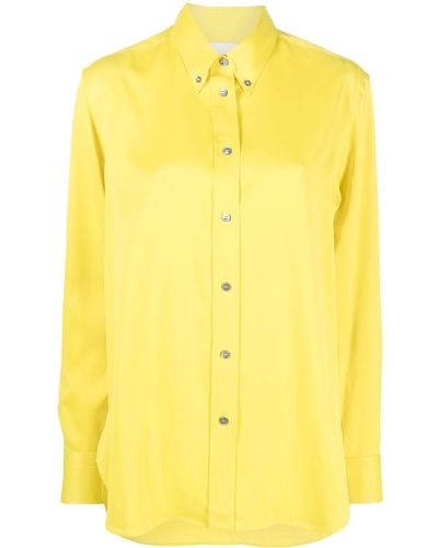 Studio Nicholson Camisa Bissett con botones - Amarillo