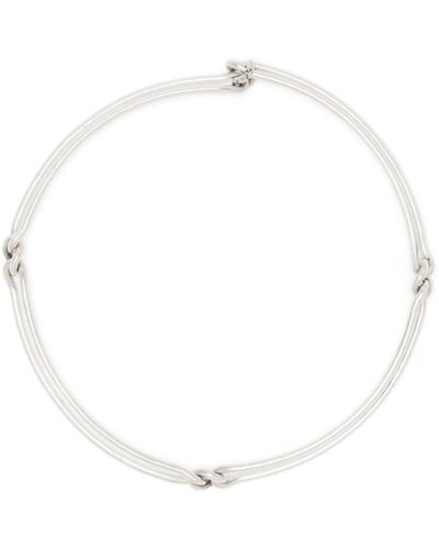 MAOR Unity Silver Necklace - White