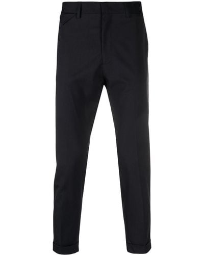 Low Brand Cropped-leg Tailored Pants - Blue