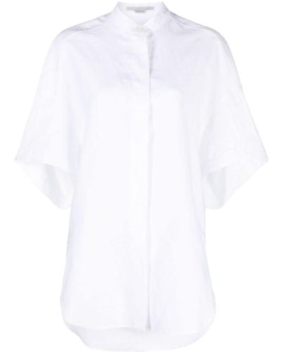 Stella McCartney Linen-blend Tunic Shirt - White