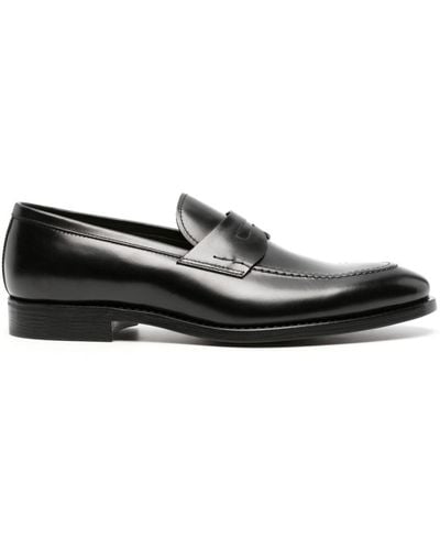 Henderson Penny-slot leather loafers - Nero