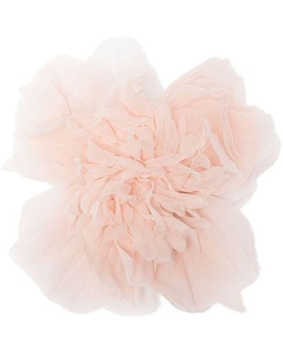 Max Mara Luisa Crepon Flower Brooch - Pink