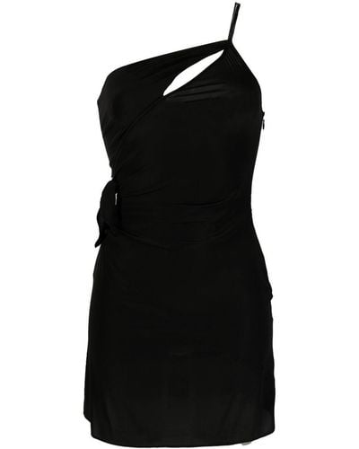 N°21 Schmales One-Shoulder-Kleid - Schwarz