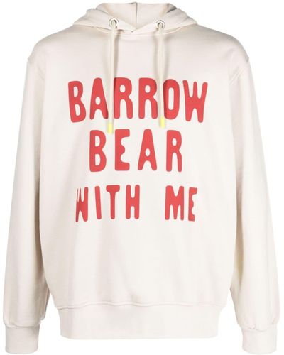 Barrow Hoodie en coton à imprimé ourson - Rouge