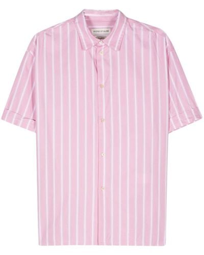 A Kind Of Guise Elio Striped Cotton Shirt - Pink