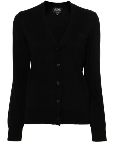 A.P.C. Salome Wool Cardigan - Black