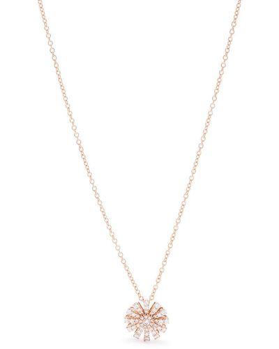 Damiani 18kt Rose Gold Margherita Diamond Necklace - White