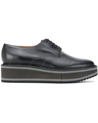 Robert Clergerie Brook Platform Lace-up Shoes - Black
