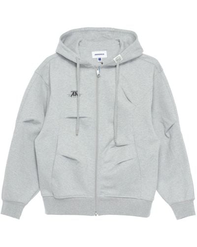 Adererror Logo-print Hooded Jacket - Gray