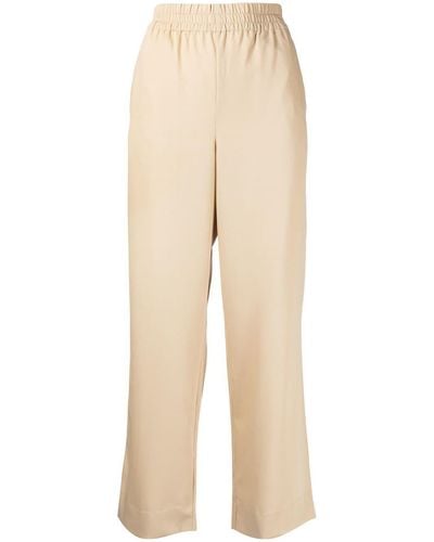 By Malene Birger Straight-leg Wool Trousers - Natural