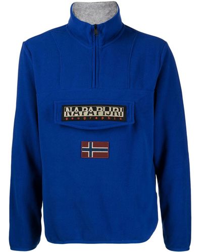 Napapijri Burgee Half Zip スウェットシャツ - ブルー