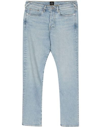 PS by Paul Smith Gerade Jeans mit Logo-Applikation - Blau