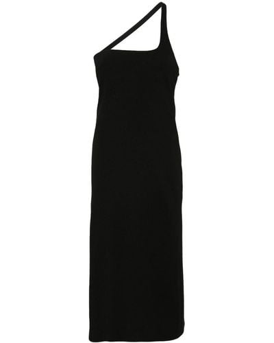 Gauchère Midi-jurk Met Halternek - Zwart