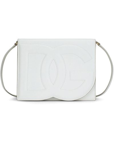 Dolce & Gabbana Umhängetasche mit DG-Logo - Weiß