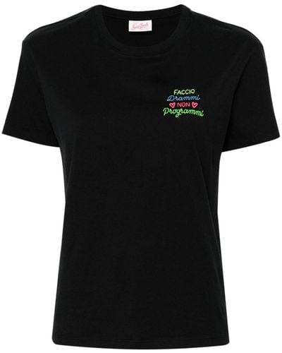 Mc2 Saint Barth Camiseta de x Insulti Luminosi - Negro