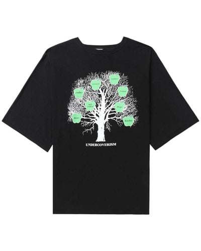 Undercover T-shirt Met Logoprint - Zwart