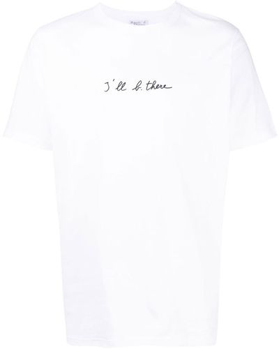 agnès b. I'll B. There T-shirt - White