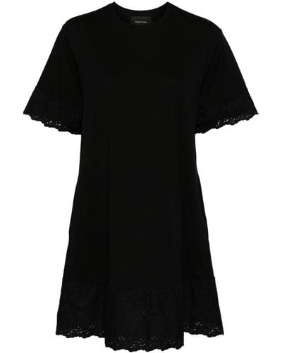 Simone Rocha Cotton T-shirt Dress - Black