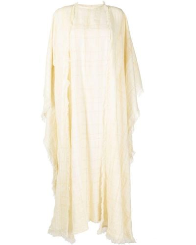 Bambah Linen Two-piece Kaftan Dress - White