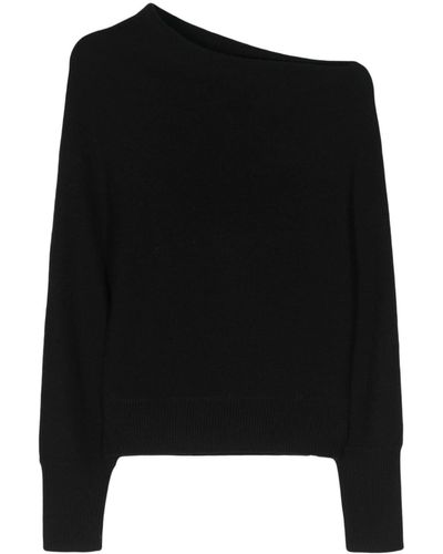 Liska Cowl-neck Cashmere Sweater - Black