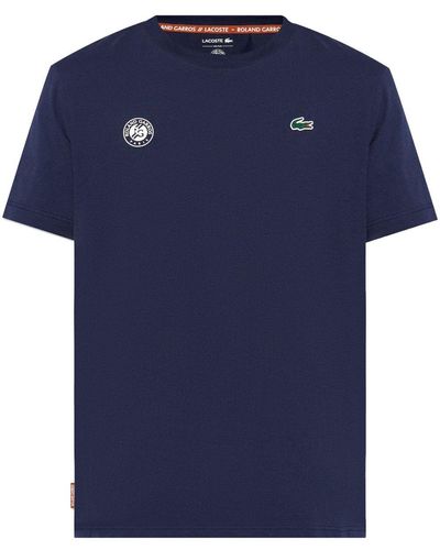 Lacoste X Roland Garros T-Shirt - Blau