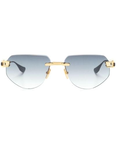 Dita Eyewear Grand-imperyn Geometric-frame Sunglasses - Blue