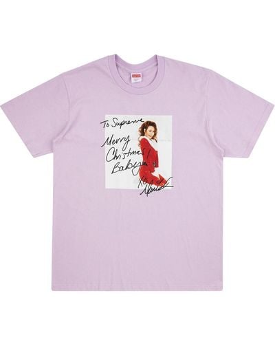 Supreme Mariah Carey-print T-shirt - Purple