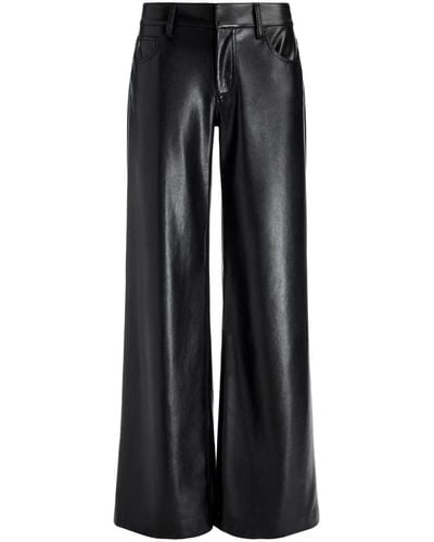 Alice + Olivia Pantalon évasé Trish à taille basse - Noir