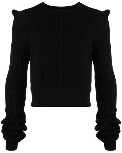 Rick Owens Luxor Tec Pull Cropped-Pullover - Schwarz