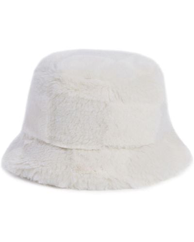 Apparis Cappello bucket Gilly in finta pelliccia - Bianco