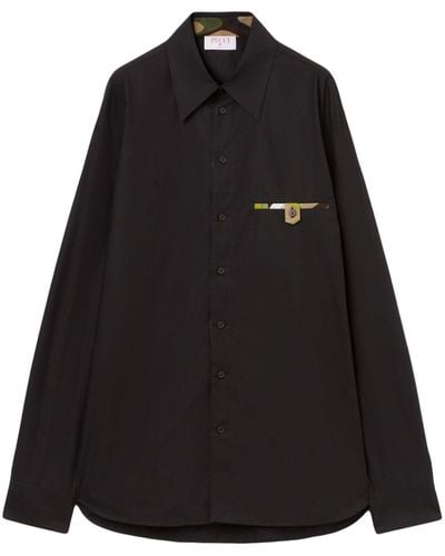 Emilio Pucci Poplin Cotton Shirt - Black