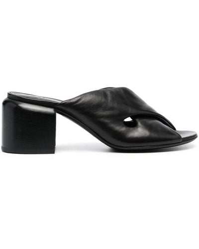 Officine Creative 65mm Open-toe Leather Mules - Black