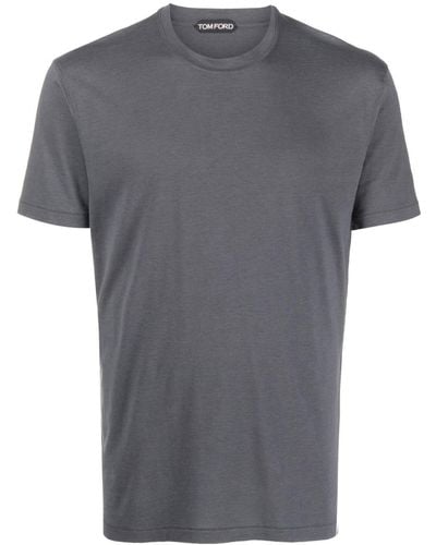 Tom Ford T-Shirt mit Rundhalsausschnitt - Grau