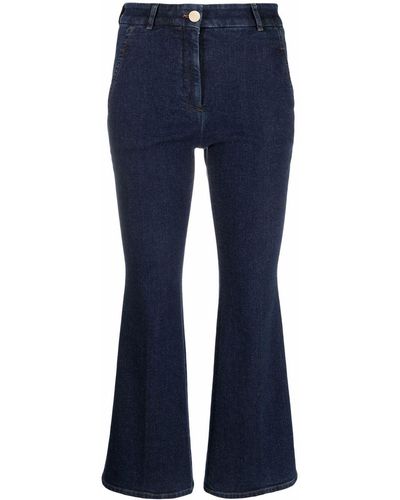 Incotex Cropped Flared Jeans - Blue