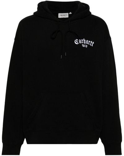 Carhartt Sudadera con capucha y logo bordado - Negro