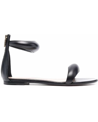 Gianvito Rossi Bijoux Padded Flat Sandals - Black