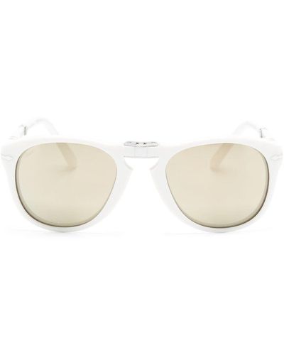 Persol Steve Mcqueen Pilot-frame Sunglasses - Natural
