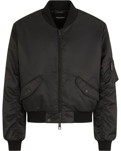 Dolce & Gabbana Bomberjack Met Label - Zwart