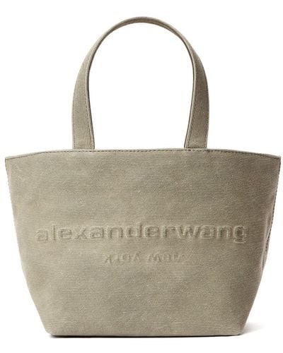 Alexander Wang Small Punch Logo-debossed Tote Bag - White